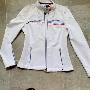 BMW white fitted jacket
